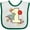 White and Green, variant on Inktastic 1st Birthday Outer Space Theme Boys or Girls Baby Bib