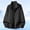 Black, variant on Men's UPF 50+ Sun Protection Jacket, Ultra-Thin Lightweight Breathable Zip Up Stand Collar Shirt, Summer Windbreaker for Fishing Hiking Workout Size 5XL Gray