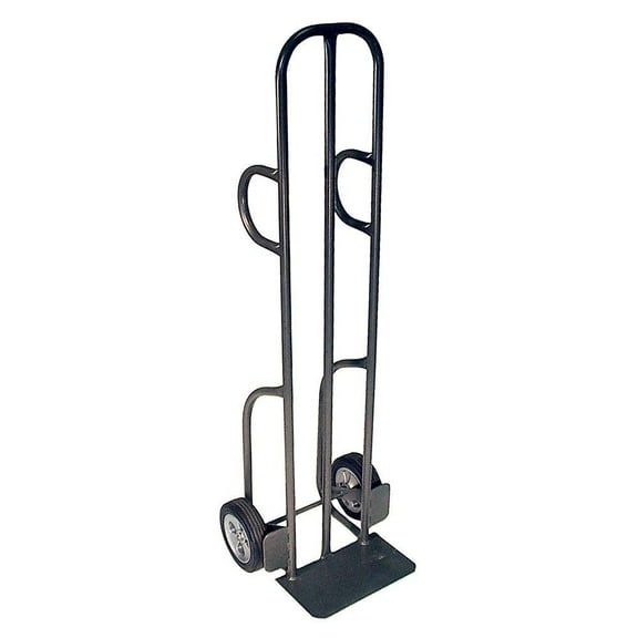 SNAP-LOC 600 lb Hand Truck Cart with Dual Handles and 8" Solid Rubber Tires
