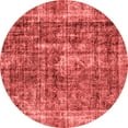 thumbnail image 1 of Ahgly Company Machine Washable Indoor Round Persian Red Bohemian Area Rugs, 4' Round, 1 of 4