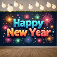 thumbnail image 6 of Festive Design Happy New Year Banner Colorful Decoration New Year Celebration for Party Celebration Indoor Decoration Event Decoration, 6 of 7