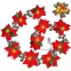 thumbnail image 1 of Guirnalda de luces KEWITY con decoraciones de flores artificiales de 13 pies para decoración de fiestas 2 uds, 1 of 5