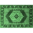 thumbnail image 1 of Ahgly Company Indoor Rectangle Persian Emerald Green Traditional Area Rugs, 5' x 8', 1 of 4