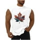 thumbnail image 2 of Camiseta sin mangas de cuello redondo para hombre, informal, a la moda, sin mangas, con estampado, cuello redondo, deportiva, de poliéster, 2 of 5