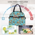 thumbnail image 4 of Naloa Lovely Sea Otters Print Lunch Bag for Women & Men Insulated Lunch Box or Cooler Lunch Tote Bags for Work, Travel, Outdoor, 4 of 5