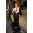 thumbnail image 6 of Nifao Standing clown with flowers - Bronze Statue – Home Office Decor Sculpture, 21"L x 10.5"W x 38"H, 6 of 12