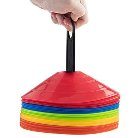Soccer Cones with Holder for Training, Football, Kids, Sports, Field Cone Markers-40 pack