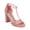 Pink Patent, variant on New Women Breckelles Aniston-17 Patent PU Open Toe T-Strap Block Heel Sandal