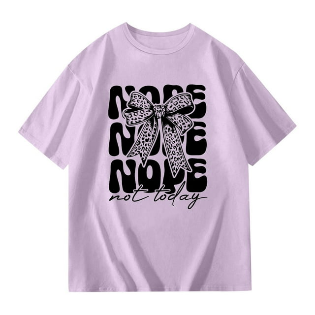 T-Shirt Décontracté à Manches Courtes pour Filles, Col Rond, Tissu Extensible, pour Usage Quotidien à l'École et en Extérieur, Taille : 10-11 Ans