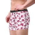 thumbnail image 3 of Kdxio Men's Boxer Briefs with Lilies Flowers Print - Comfortable and Breathable Underwear for Everyday Wear, 3 of 7