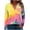 Yellow, variant on Going Out Tops for Women Casual Long Sleeve Fall Graphic Tshirts V Neck Lounge Wear Loose Pullover Yellow, 3XL