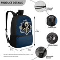 thumbnail image 5 of Uourmeti Polyester School Backpack Daypack with Peeking Skeleton Design - Durable Bag for School and Daily Travel, 5 of 6