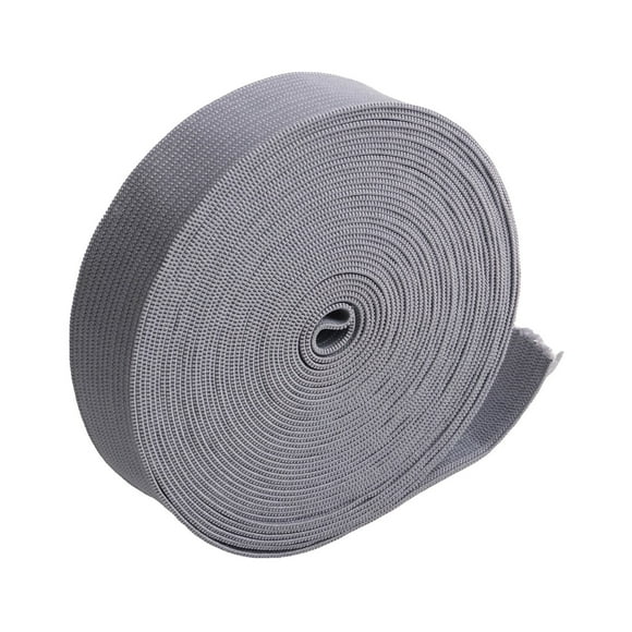 BUYISI Bandes Élastiques Extensibles en Nylon Largeur 2 cm Longueur 5 m pour Couture et Artisanat Gris
