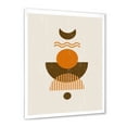 thumbnail image 2 of Designart 'Abstract Moon and Sun In Earth Tones' Modern Framed Art Print, 2 of 4