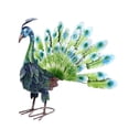 thumbnail image 1 of Estatua De Pavo Real, Estatua De Pavo Real De Metal, Fácil Montaje De Bricolaje, Realista, Hermosa, Elegante, Resistente A La Intemperie, A Prueba De Herrumbre Para Exteriores, 1 of 7