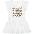 thumbnail image 3 of Inktastic Happy Thanksgiving Fall Leaves Girls Toddler Dress, 3 of 5