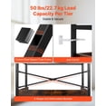 thumbnail image 4 of VEVOR Industrial Bookshelf, 6-Tier, Vintage Ladder Shelf Bookshelves and Bookcases, with Metal Frame, Book Organizer with Open Shelves, for Living Room, Bedroom, Kitchen, Home Office, Rustics Brown, 4 of 9