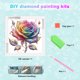thumbnail image 4 of Kit Con Forma Especial Parcial DIY 5D Rosas 30x30cm, 4 of 9