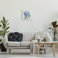 thumbnail image 2 of Stupell Industries Traditional Blue Hydrangea Bloom Floral Painting Wrapped Canvas Canvas Art Print Wall Art, 17 x 17, 2 of 7