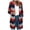 Red, variant on kayannuo Fall Clothes For Women Women's Fashion Cardigan Striped Printed Pocket Long Sleeve Jacket Red
