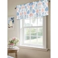 thumbnail image 6 of Colorful Coral Curtain Valances for Windows, Summer Coastal Watercolor Ocean Kitchen Valance Window Treatment, Light Filtering Block Curtains for Bathroom/Bedroom/Living Room 60'' x 18'', 6 of 9