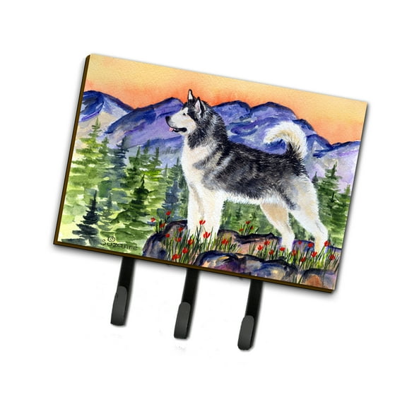 Carolines Treasures SS8157TH68 Alaskan Malamute Leash Holder or Key Hook, Large, Multicolor