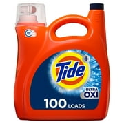 Tide Ultra Plus Oxi, 100 Loads Liquid Laundry Detergent, 154 fl oz