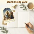 thumbnail image 4 of Tarjeta de Navidad TeloNook con escena de la Sagrada Familia con sobre 2025, 4 of 7