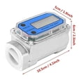 thumbnail image 3 of 1 Digital Flow Meter,Gas Oil Fuel Flowmeter,Pump Flow Meter Fuel Flow Meter,High Accuracy,for Kerosene, Gasoline ,Simple To Operate, 3 of 7