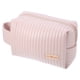 thumbnail image 1 of Bolsa de maquillaje de piel sintética, bolsa de viaje para cosméticos, bolsa de maquillaje grande, bolsa organizadora de brochas de maquillaje, bolsa de aseo para mujer, color rosa, 1 of 1
