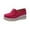 Hot Pink Suede Loafers, variant on Women's Suede Loafers Slip On Wedge Shoes Comfortable Breathable Bowknot Tassel Flatform Walking Shoes Hot Pink 36