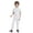 White, variant on Boys Girls Zip Back Long Leg Romper Autism Anti-strip Jumpsuit Special Needs Adaptive Clothing For Kids Black 16