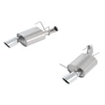 thumbnail image 1 of Fits 2013-2014 Ford Mustang Borla Exhaust System Kit 11837 S-Type Axle Back System; T-304 Stainless Steel; With Mufflers; 2-3/4 Inch Pipe Diameter; Dual Exhaust With Dual Exit; Split Rear Exit, 1 of 3