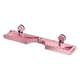 thumbnail image 2 of Estante de baño esquinero con ventosas | Estante de ducha de pared | Diseño de drenaje hueco | Plegable para lavabo y encimera | Rosa o blanco, 2 of 6