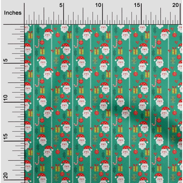 oneOone Cotton Poplin Twill Green Fabric Merry Christmas Sewing Craft Projects Fabric Prints By Yard 56 Inch Wide-R9R