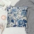 thumbnail image 2 of Creowell  Chinoiserie Bird Floral Pillow Covers Blue White Flowers Birds Throw Pillow Case Rustic Decoration Cushion Case for Outdoor Activity Sofa Home Couch Office Room Car, 2 of 5