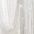 thumbnail image 5 of Lush Decor Night Sky String Thread With Peva Lining Shower Curtain White 2Pc Set 72X72, 5 of 7