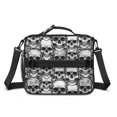 thumbnail image 2 of Skull Gothic Pattern Insulated Lunch Bag with Shoulder Strap and Bottle Holder,Bento School Lunch Bag Box,11x9.5x3.5 Inches, 2 of 5