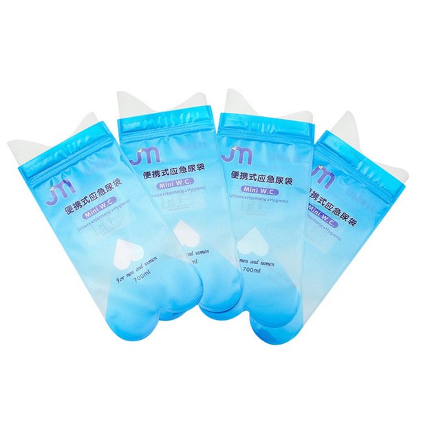 Bolsas de PIs de 4 piezas para viaje Mini orinal portátil Ehuebsd desechable para viaje atasco de tráfico emergencia de coche