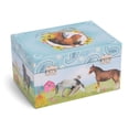 thumbnail image 3 of Jewelkeeper Girls Musical Jewelry Storage Box with Spinning Horse, Barn Design, Home on The Range Tune, 3 of 6