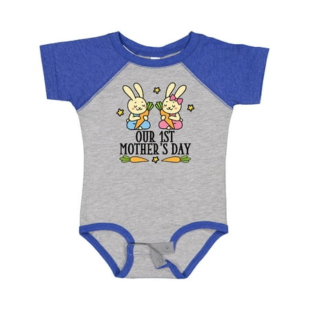 

Inktastic Twins First Mothers Day Boy Girl Gift Baby Boy or Baby Girl Bodysuit