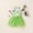White, variant on Herrnalise Toddler Baby Girls Net Yarn Solid Color St. Patrick's Day Four-leaf Print Sleeveless Skirt Dress