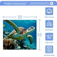 thumbnail image 4 of Coolnut 6 Pack Sea Turtle Pure Cotton Washcloths 12 x 12 Inch Reusable Absorbent Soft Cotton Face Towels Fingertip Towels Set for Gym Towels,Hotel and Spa Wash cloth, 4 of 7