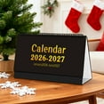 thumbnail image 4 of NWOKYZGH Small Desk Calendar 2026-2027 Standing Flip, Mini Desk Calendar 2026-2027, Thick Paper Twin-Wire Binding, Desktop Calendar for office or Home, 4 of 6