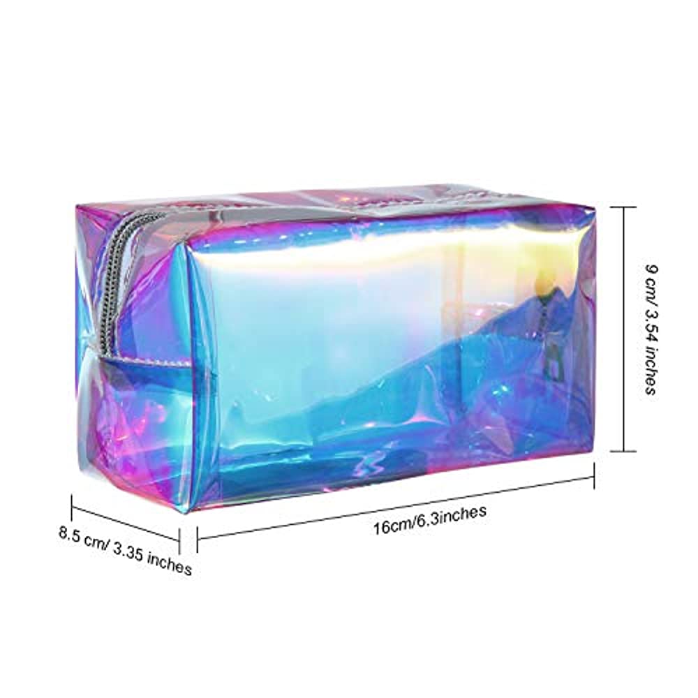 INVODA Holografische Make-up-Tasche – Glitzernd, Wasserdicht, Transparent, Perfekt Für Reisen & Alltag