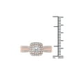 thumbnail image 3 of 3/4 Carat T.W. Diamond Double Halo 10kt Rose Gold Engagement Ring, 3 of 3