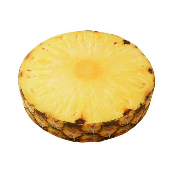 Fruit Pillow 15.35X15.35X2.76 Inch Fruit Slice Round Throw Pillows With Sponge Stuffed Floor Cushion For Home Camping Tent Cushion Home Decor