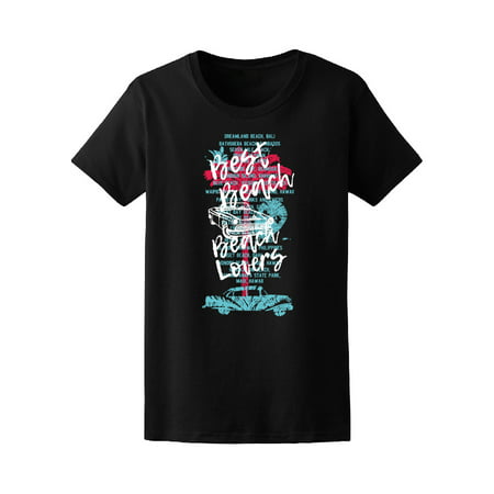 Best Beach Beach Lovers Graphic Tee Women's -Image by (Best Lock Screen Images)