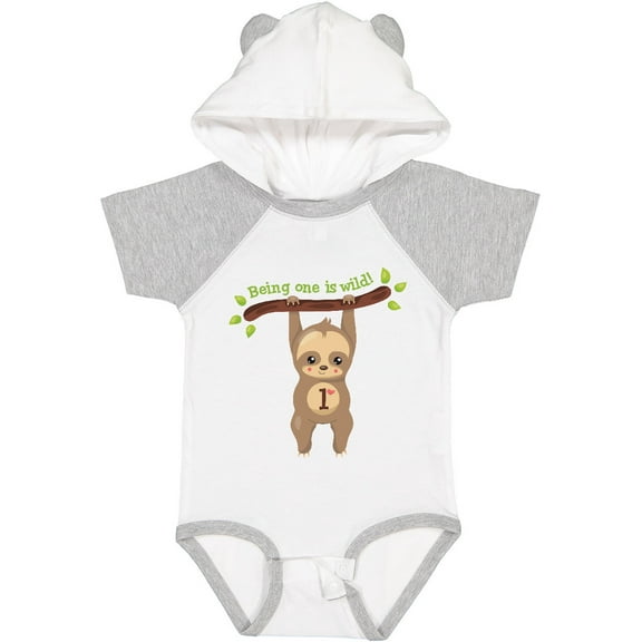 Inktastic Cute Sloth 1st Birthday Boys or Girls Baby Bodysuit