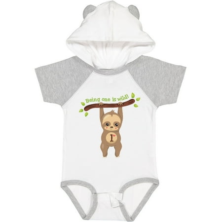 

Inktastic Cute Sloth 1st Birthday Gift Baby Boy or Baby Girl Bodysuit